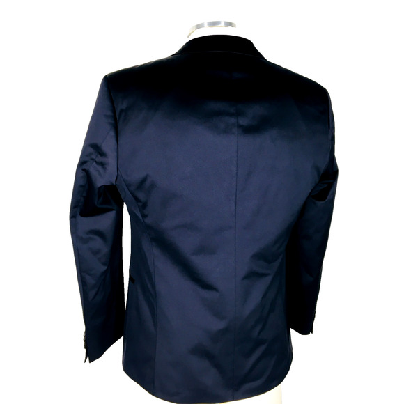 NWOT 38S Hugo Boss Hector1 Generous1 2 Bttn Suit Metallic Midnight Blue Pants 32 - Picture 12 of 16